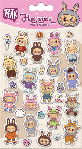 

Наклейки объемные Priority Монстры-1,2 11х20 см в ассортименте