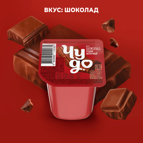 

Пудинг Чудо Шоколад 3.1% 125 г
