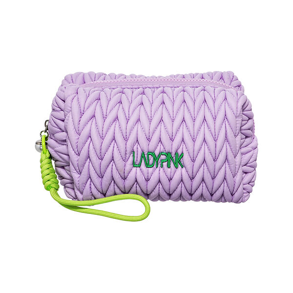 Косметичка Lady Pink плетеная фиолетовая