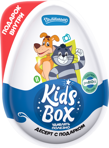 

Десерт сахаристый Kids Box Простоквашино с подарком 20 г 1 шт в ассортименте