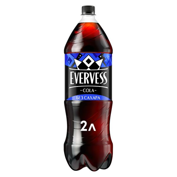 Напиток газированный Evervess Cola Zero Sugar без сахара 2 л