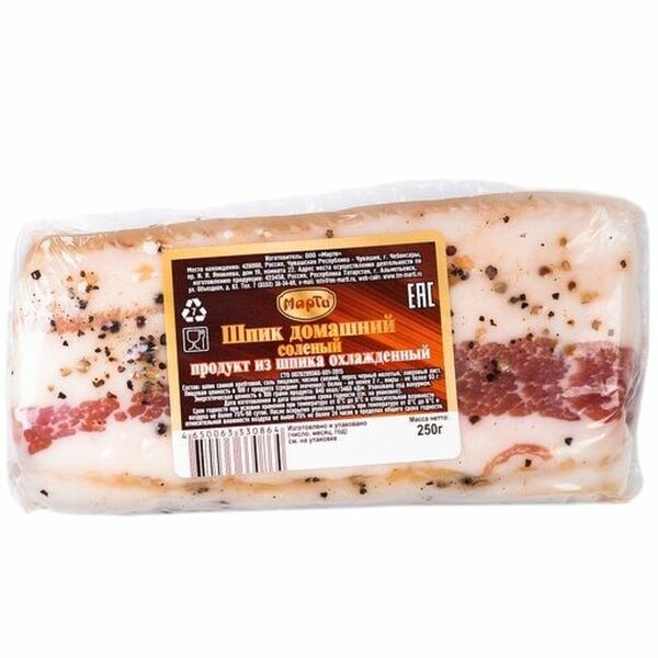 Шпик Марти Домашний соленый 250 г