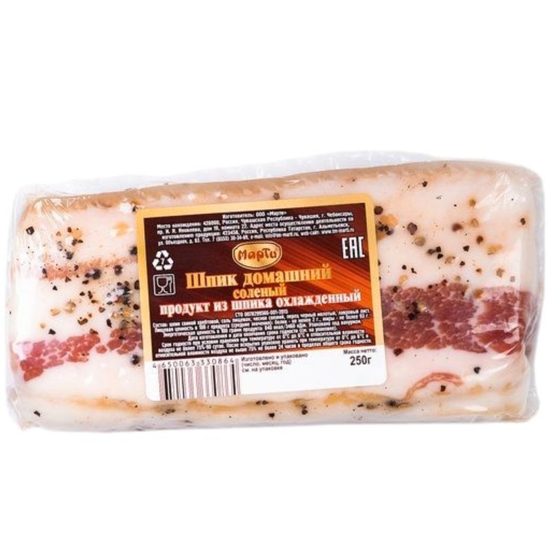 

Шпик Марти Домашний соленый 250 г