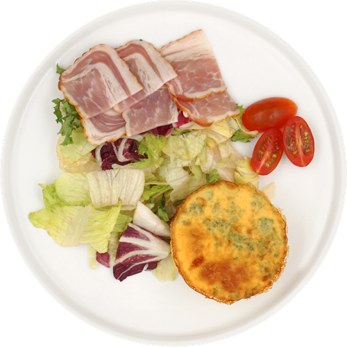 

Омлет с брокколи и беконом 160 г