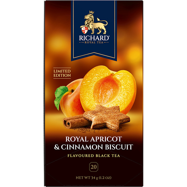 Чай Richard Royal Apricot & Cinnamon biscuit 20 шт 34 г
