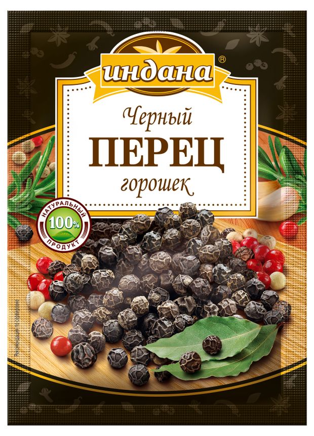 

Перец Индана черный горошек 15 г