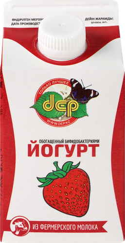 

Йогурт Dep Клубника халяль 2.5% 500 г