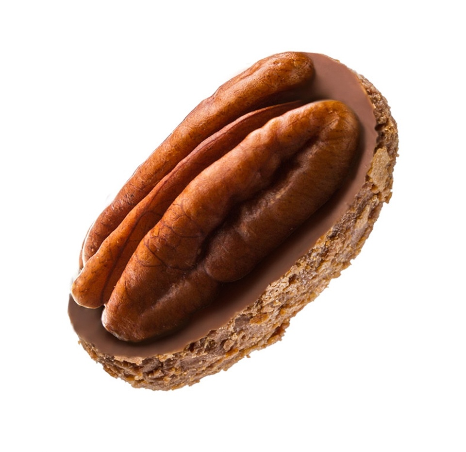 

Конфеты ChocoMe Raffinee пекан в молочном шоколаде с карамелью, солью и отрубями из под вафельного печенья 120 г