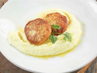 Куриные котлеты с пюре