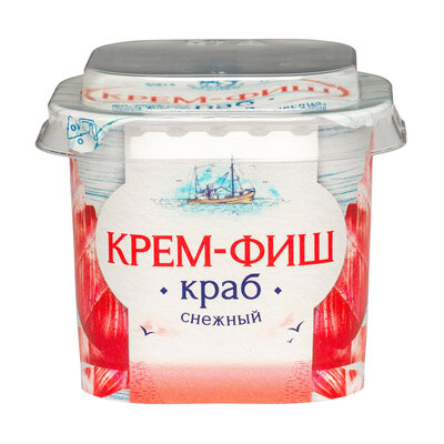 Паста Европром Крем-фиш Снежный краб из крабового мяса пастеризованная 150 г