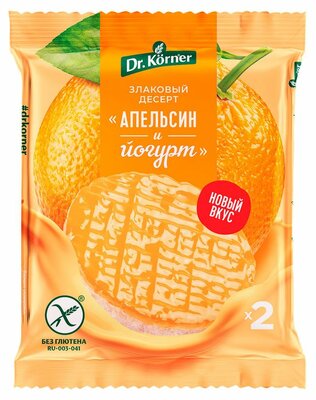 Десерт рисовый Др.Корнер (Dr.Korner) Апельсин йогурт 34 г