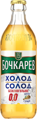 Пиво Бочкарев Холод и солод безалкогольное 0.43 л x 20 шт.