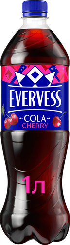 

Напиток EVERVESS Кола со вкусом Вишни сильногазированный, 1л