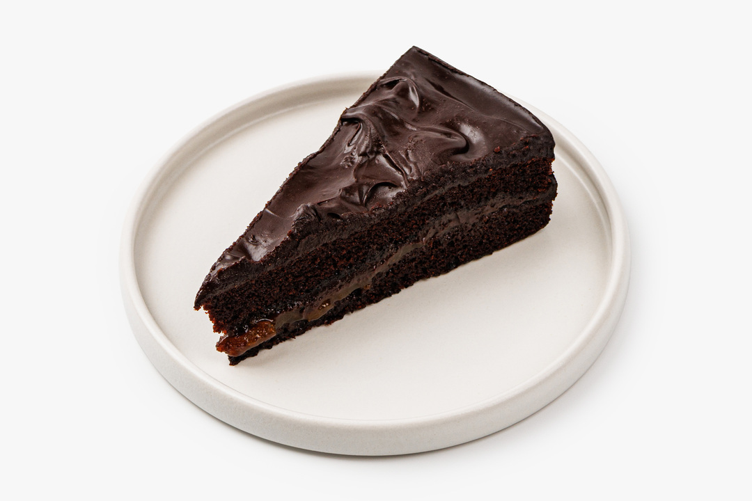 

Пирожное веган Захер шоколад с абрикосом, кафе, замороженное