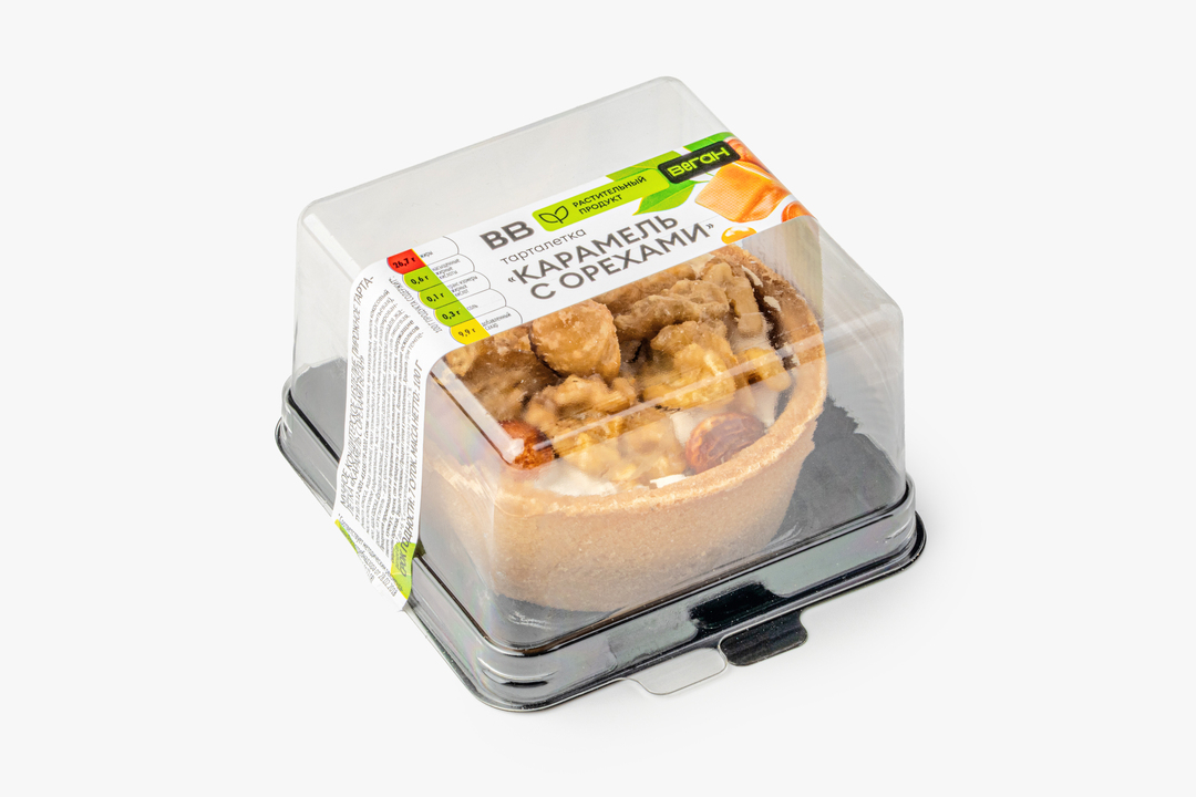

Тарталетка веганская Вкусвилл карамель с орехами 100 г