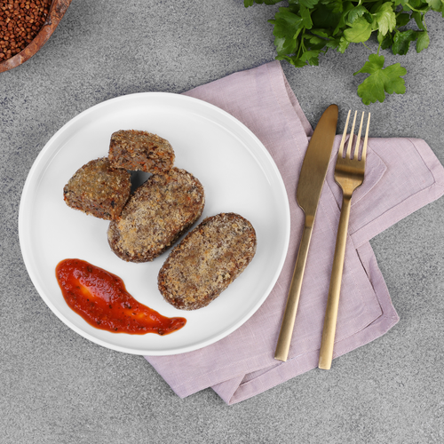 

Котлеты гречневые Creative Kitchen с грибами и томатным соусом 160 г