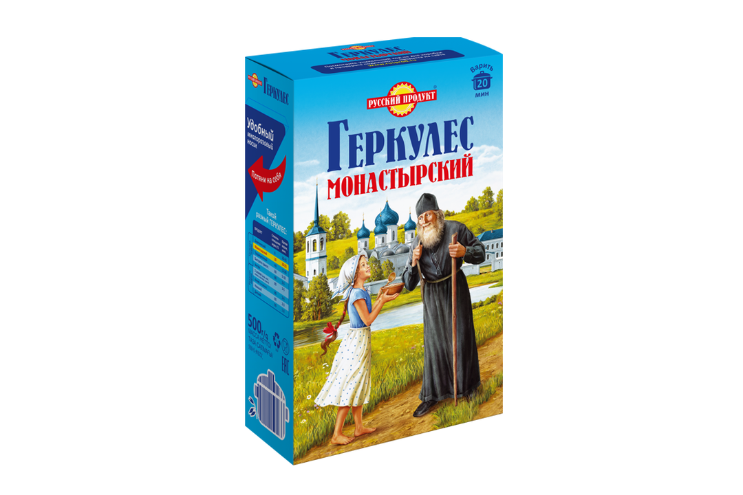 

Хлопья овсяные Русский продукт Геркулес Монастырский 500 г
