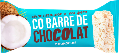 

Конфеты мультизлаковые Co barre de Chocolat Кокос 135 г