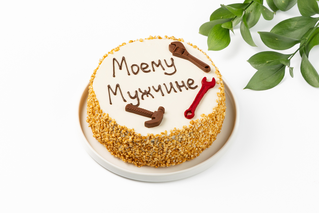 

Торт биг-бенто ВкусВилл Моему мужчине клубника-малина 640 г