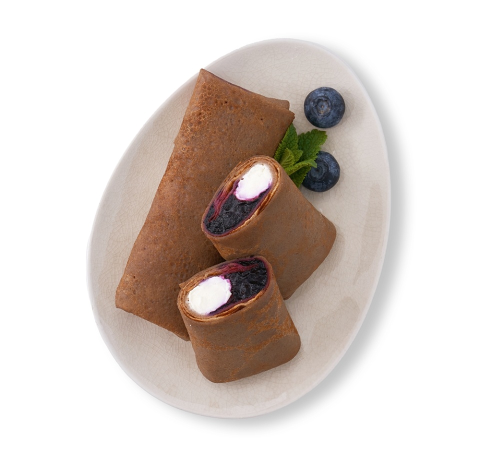 

Блинчики Уже Готово черёмуховые с чернично-творожной начинкой 180 г