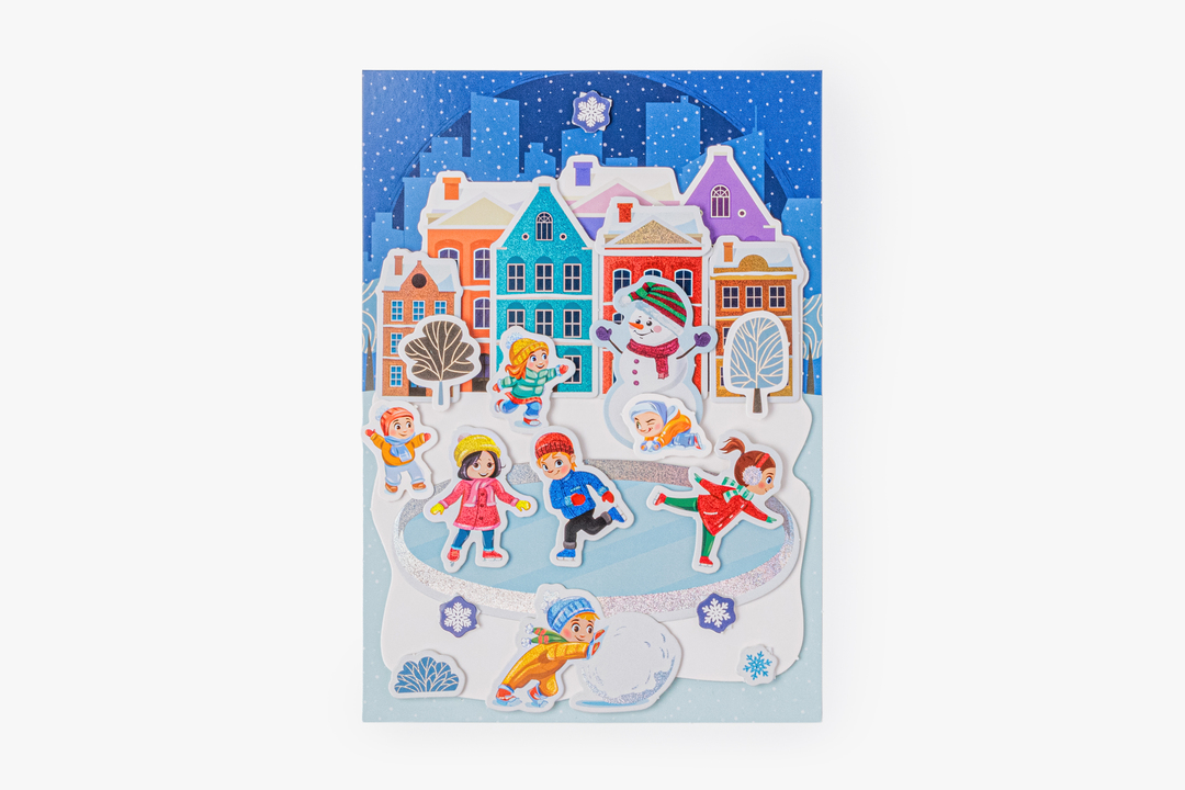 

Аппликация трёхмерная ВкусВилл Зимние забавы