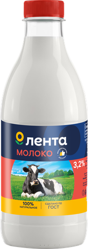 

Молоко пастеризованное Лента 3.2% 930 мл
