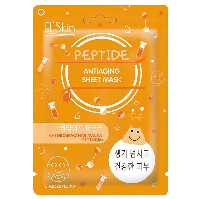 

Маска тканевая для лица El'Skin Пептиды антивозрастная 15 г