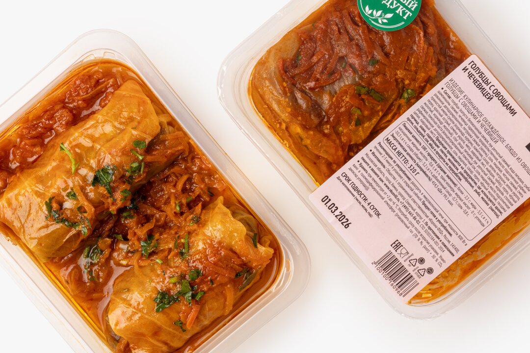 

Голубцы ВкусВилл с овощами и чечевицей 320 г