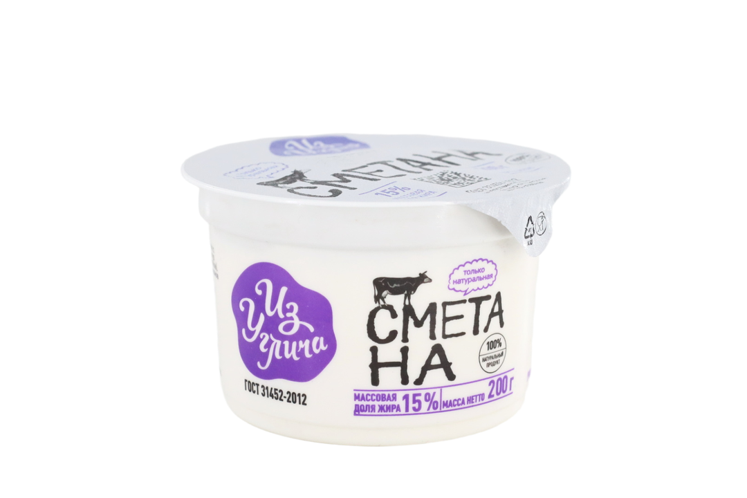 

Сметана Из Углича 15% 200 г