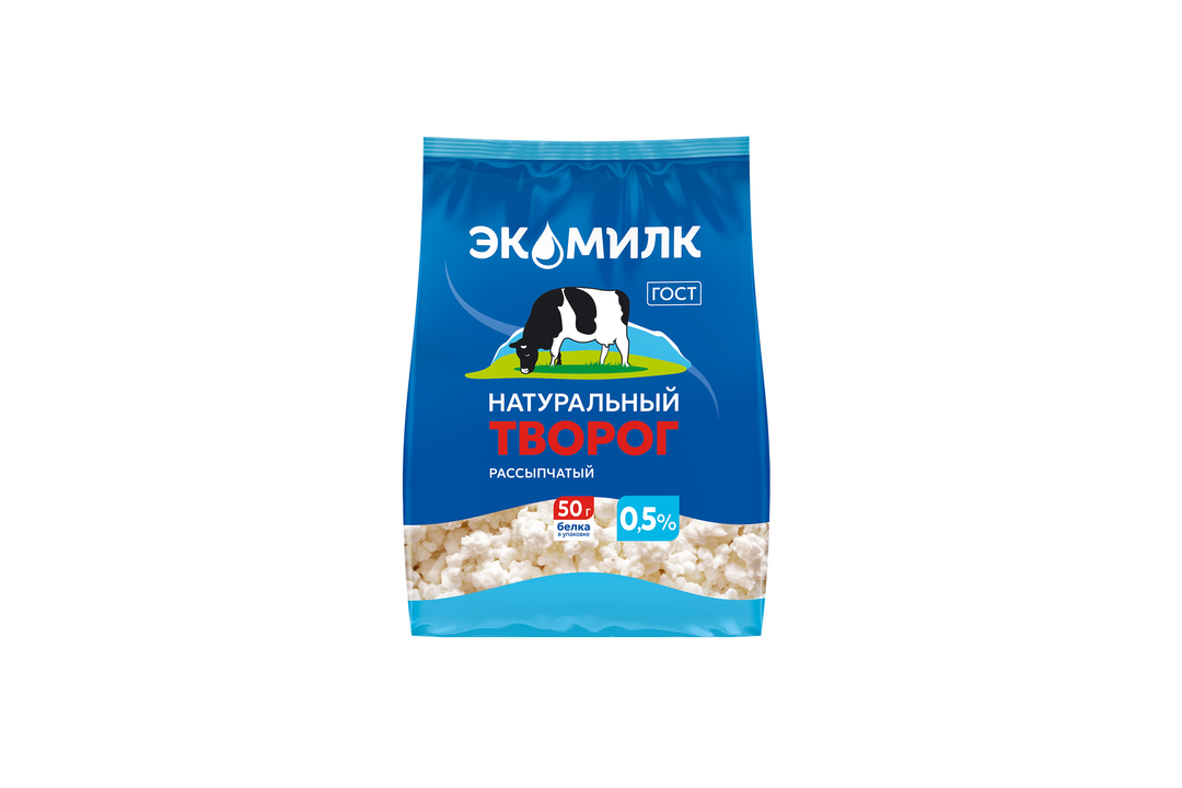 

Творог рассыпчатый Экомилк обезжиренный 0.5% 280 г