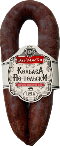 

Колбаса Эль'МясКо По-польски на вишневой щепе полукопченая вес