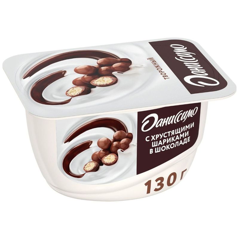 

Творожок Даниссимо с хрустящими шариками 7.2% БЗМЖ 130 г