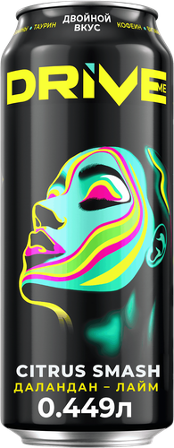 

Напиток энергетический DRIVE ME Цитрус газированный, 0.449л