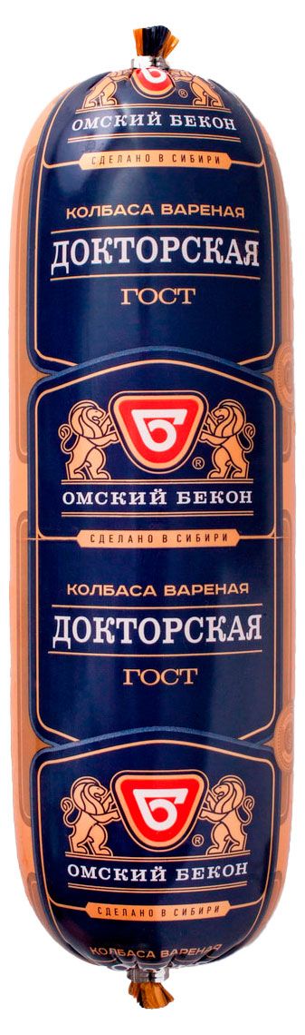 

Колбаса вареная Омский Бекон Докторская вес