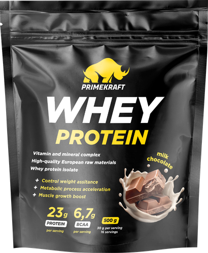 

Специализированный пищевой продукт Primekraft Whey Protein молочный шоколад 500 г