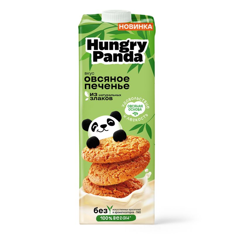 

Напиток Hungry Panda на растительном сырье Овсяное печенье 3.3% 1 л