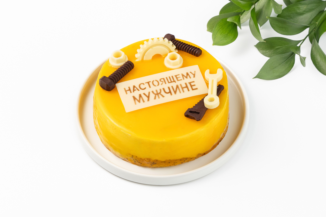 

Торт бисквитно-маковый ВкусВилл Настоящему мужчине с маракуйей 510 г