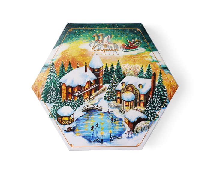 

Конфеты глазированные Конфаэль "Суфле" Шестигранник 02 (ванильное, шоколадное, кофейное) 145г, Россия