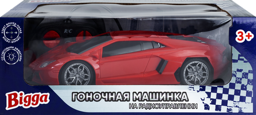 

Игрушка BIGGA Гоночная машинка, на радиоуправлении, со световыми эффектами, в ассортименте