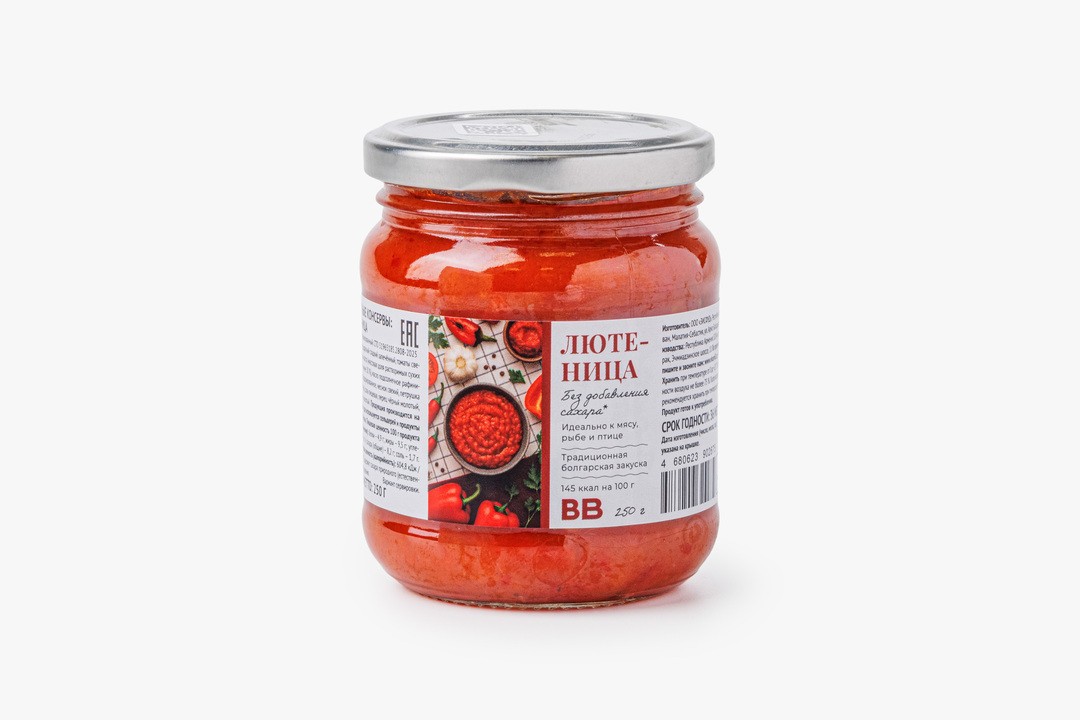 

Лютеница ВкусВилл без добавления сахара 250 г