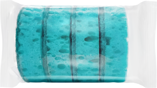 

Губка для мытья посуды Homeclub овал 9.5 x 6.5 x 3 см 4 шт.