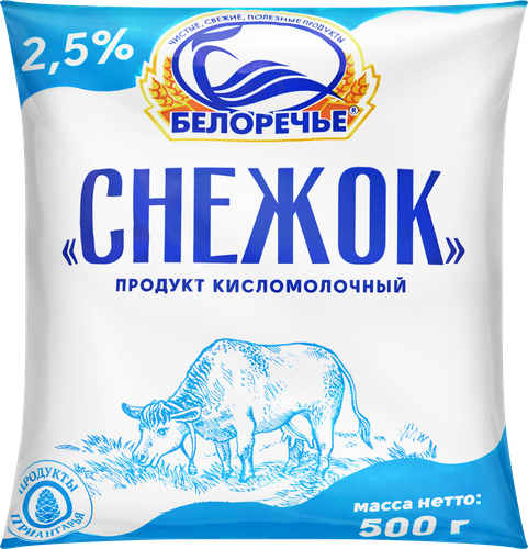 

Снежок Домашенька 2.5% ГОСТ без змж 500 г