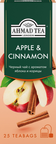 

Чай черный Ahmad Tea Яблоко корица 25 пакетиков 65 г