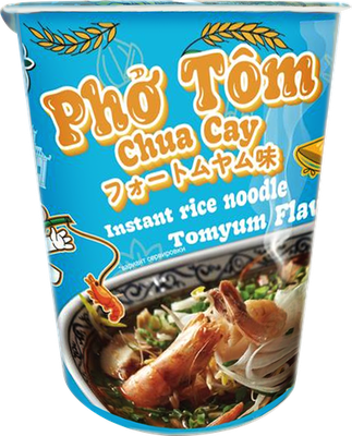 Лапша быстрого приготовления King Pho Том ям Фо Том (Pho Tom) рисовая 61 г дизайн в ассортименте