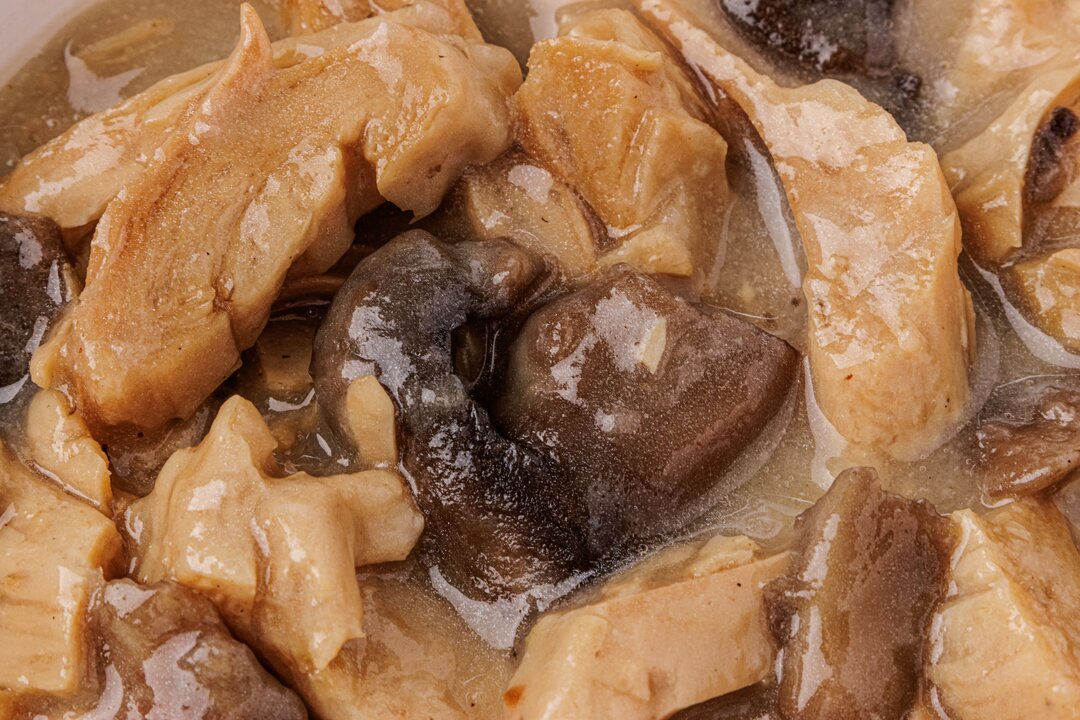 

Фрикасе растительное ВкусВилл Курица с грибами замороженное 360 г