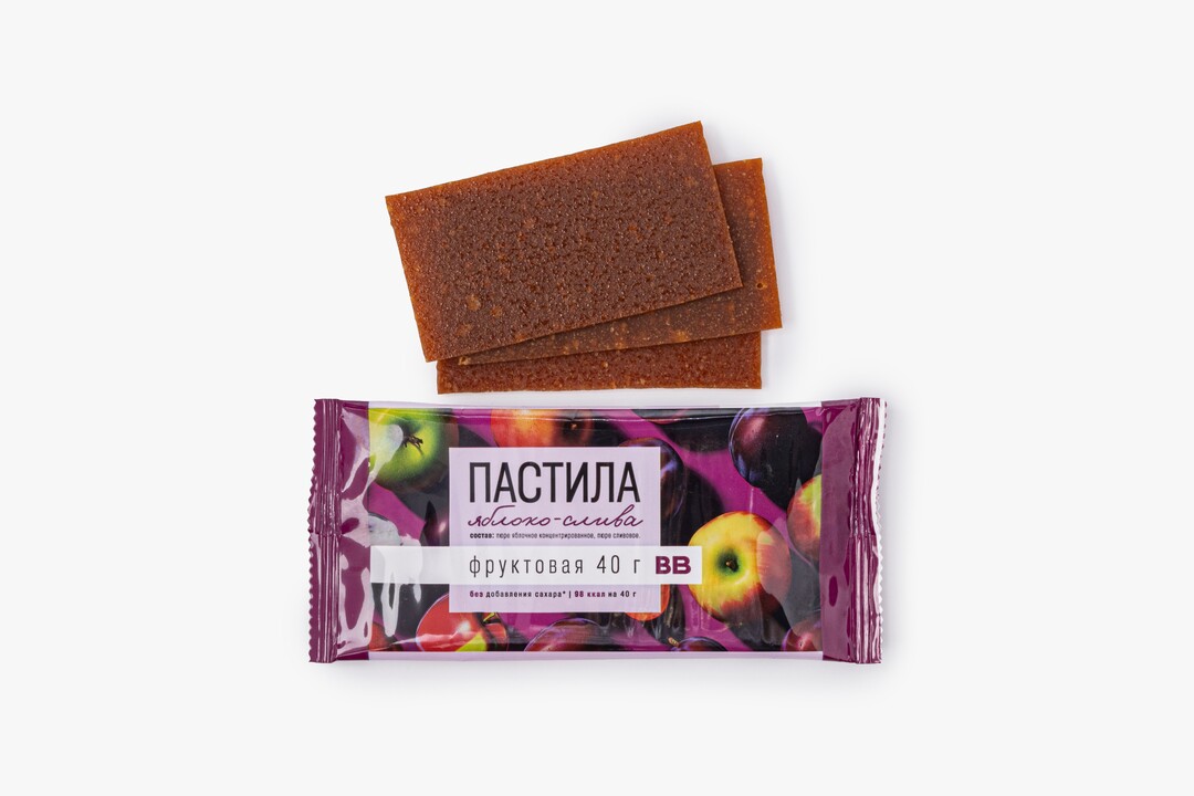 

Пастила ВкусВилл яблоко-слива 40 г