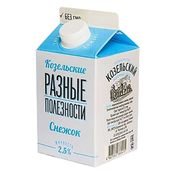 

Снежок Козельские Разные полезности 2.5% 450 г дизайн упаковки в ассортименте