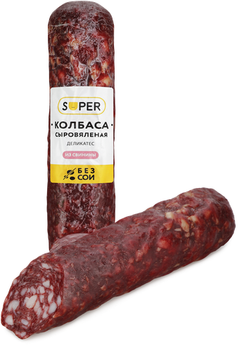 

Колбаса сыровяленая Super Деликатес 250 г
