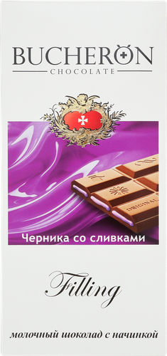 

Шоколад молочный Bucheron Черника со сливками 85 г