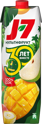 

Сок J7 Мультифрукт 100% с мякотью 0.97 л